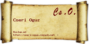 Cseri Oguz névjegykártya